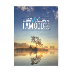 Scripture Sign Be Still and Know That I Am God Lake Psalm 46:10 Christian Wall